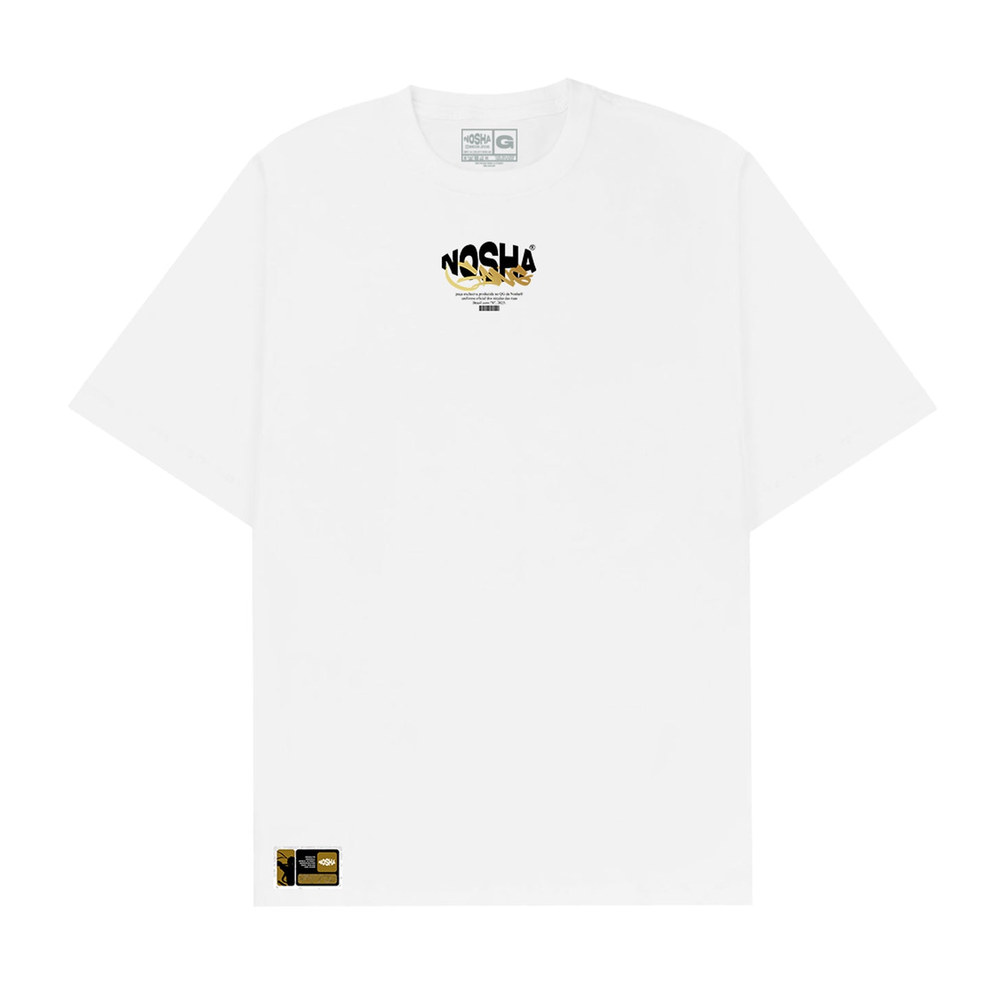 Camiseta Oversized "Nosha Gang" Branca