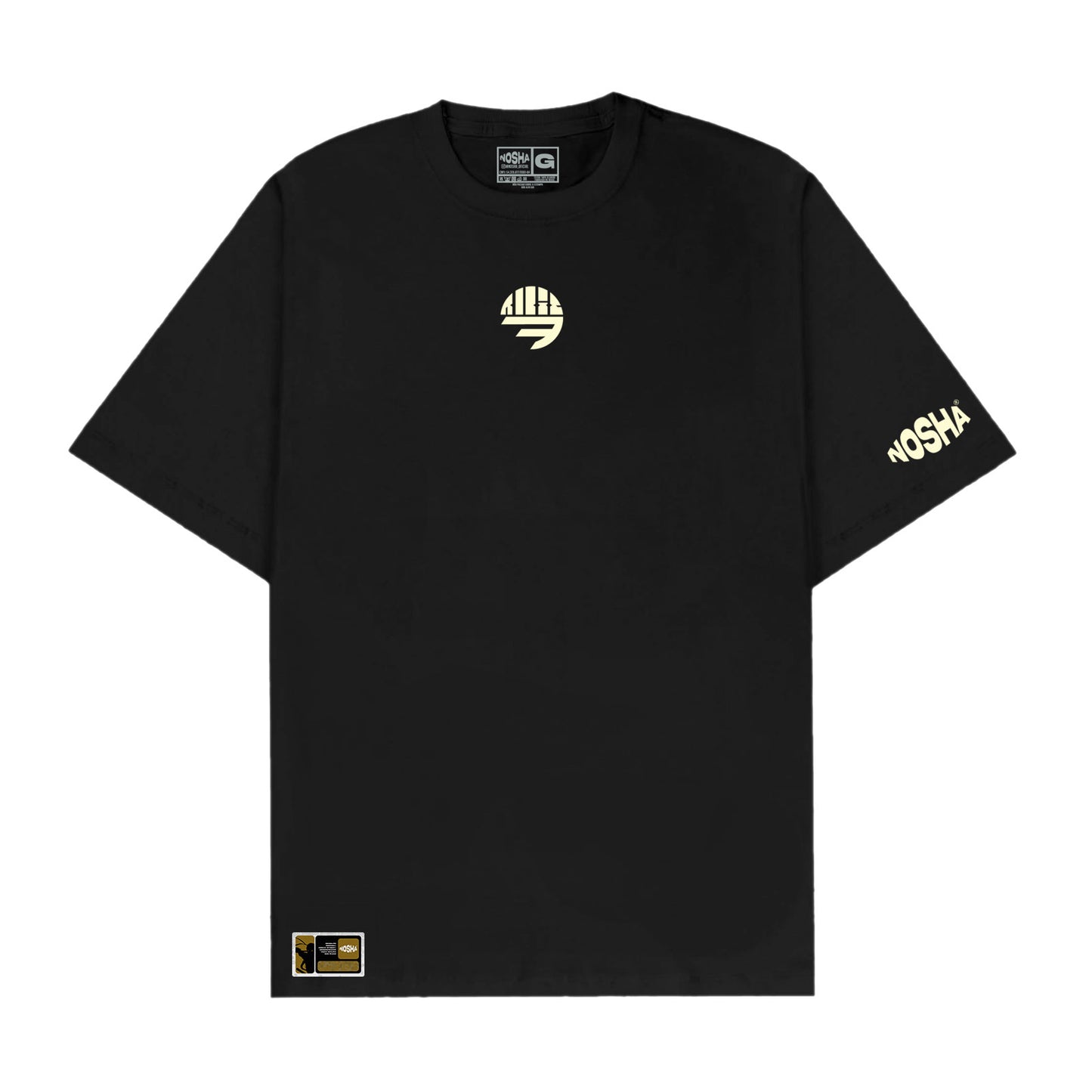 Camiseta Oversized Robiz7 "God is Good" | Black & Cream