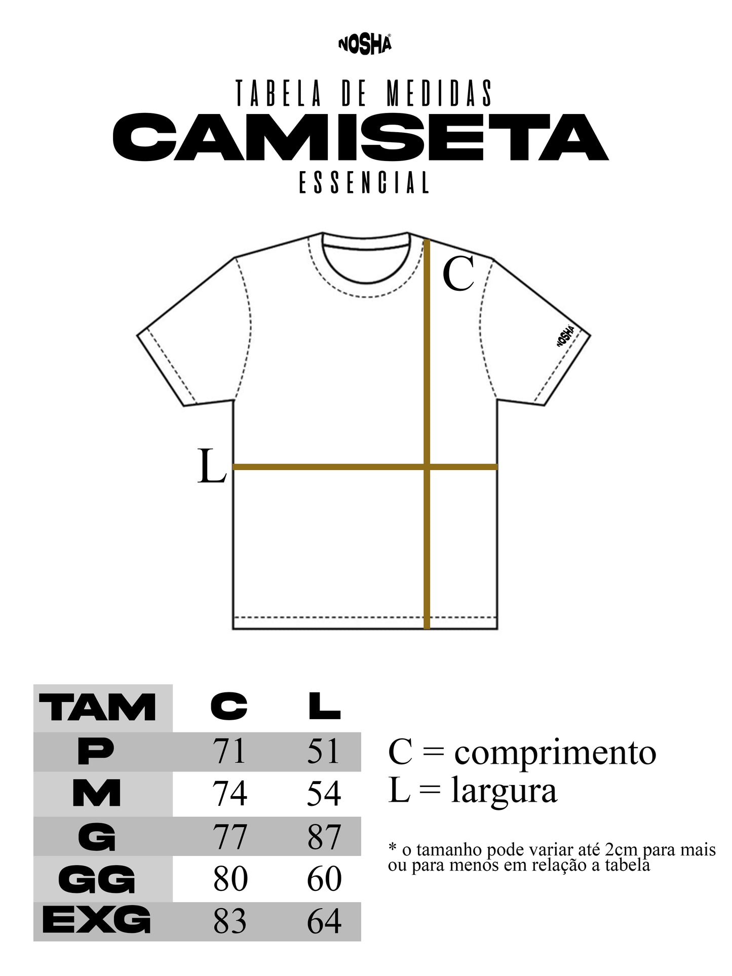 Camiseta Oversized "Blackout" Nosha