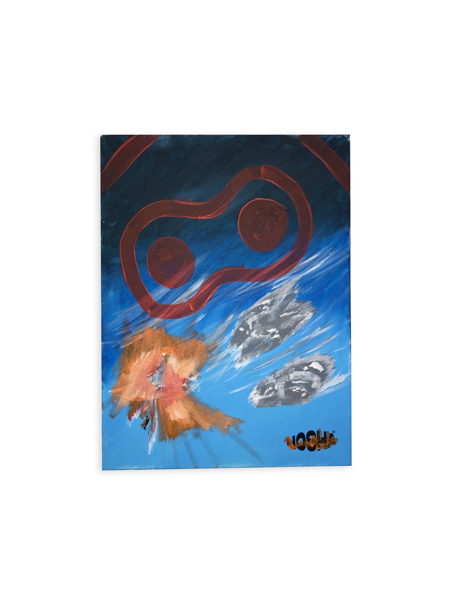 Quadro "Explosion Skyfall" | 勝者 #003 + Certificado de Originalidade