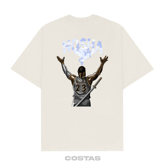 Camiseta Oversized "VEEZEE" Off-White