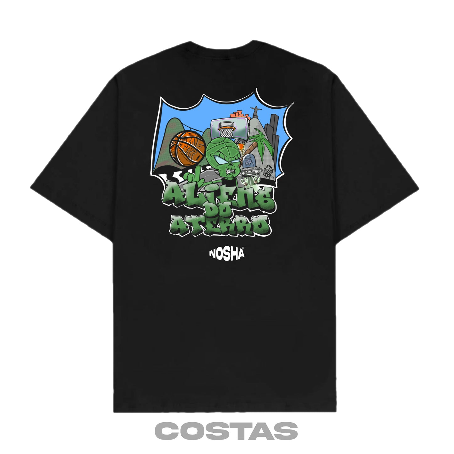 Camiseta Oversized "Aliens do Aterro"