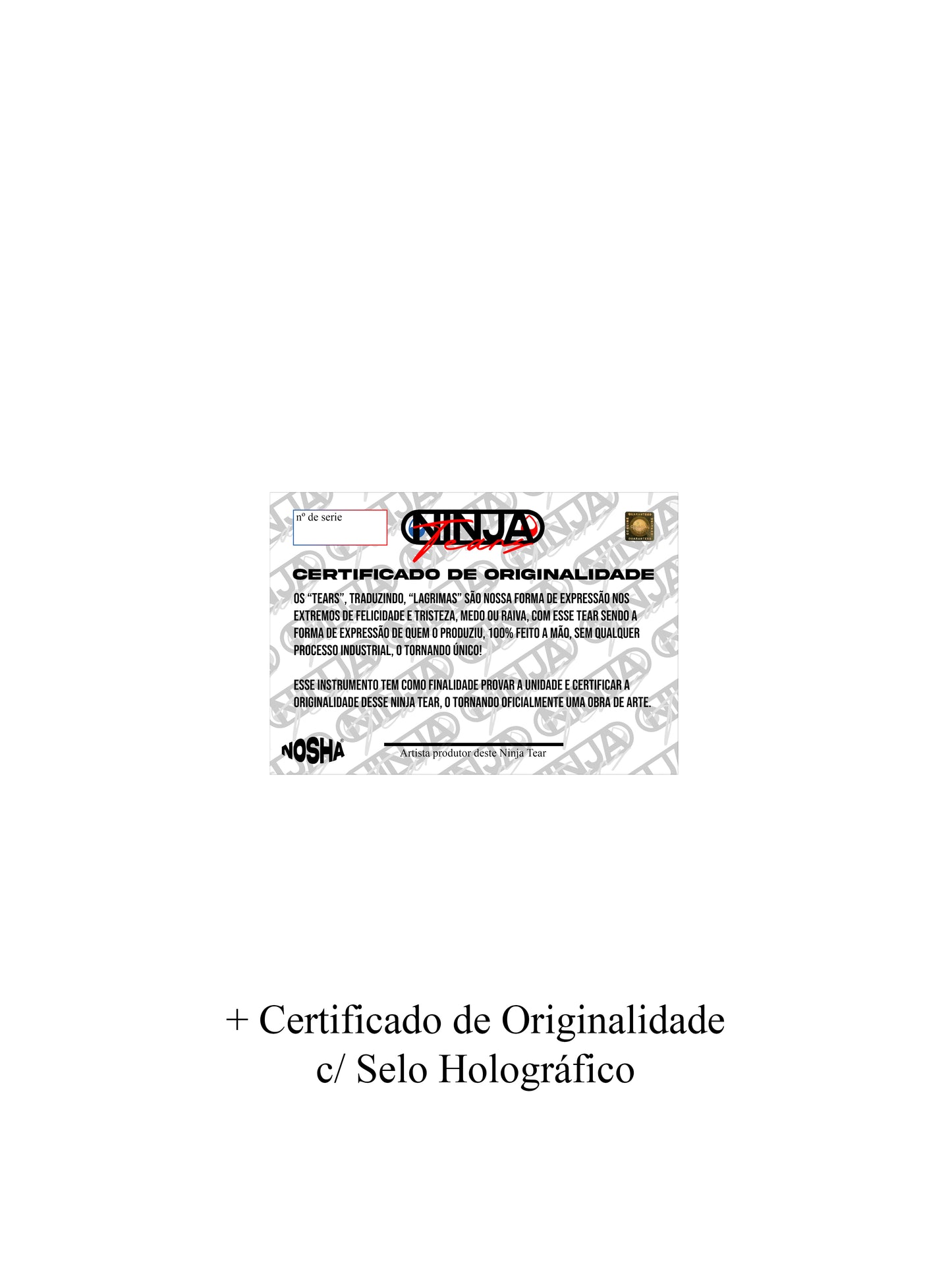 Quadro "Yasuke" | 勝者 #004 + Certificado de Originalidade