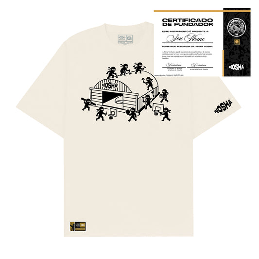 Camiseta Oversized "Fundadores" + Certificado | Off-White