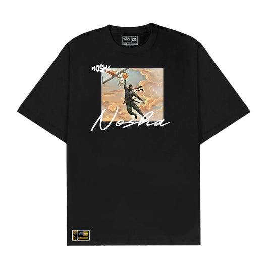 Camiseta Oversized "DUNK" Preta