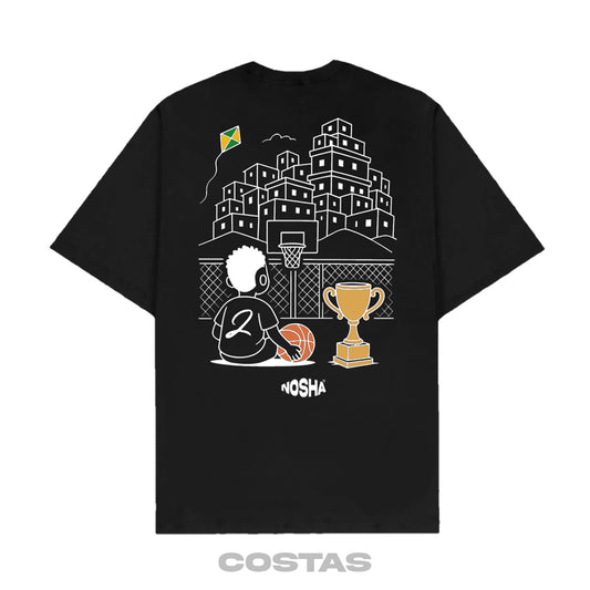 Camiseta Oversized "Dois A" Preta